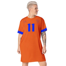 Load image into Gallery viewer, NR. 11 - Super Sister League - Orange T-shirt dress