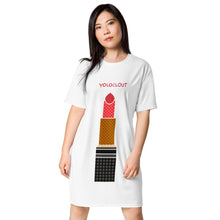 Load image into Gallery viewer, LIPSTICK - YOLOCLOUT. - T-shirt dress
