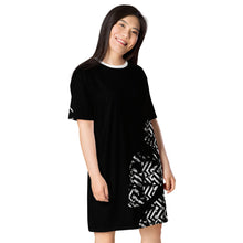 Load image into Gallery viewer, Madam Butterfly - Black T-shirt dress