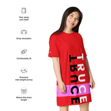Load image into Gallery viewer, TRUCE - Alizarin - T-shirt dress - TJOOK design