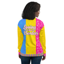 Load image into Gallery viewer, LOVING WITHOUT BORDERS - Pride - Unisex Bomber Jacket