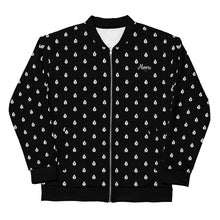 Load image into Gallery viewer, Horu (Who are you?) Black Rain Unisex Bomber Jacket
