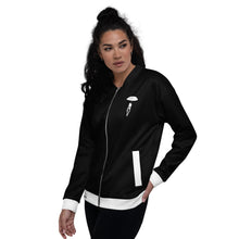 Load image into Gallery viewer, Hanging from Heaven - Black - Unisex Bomber Jacket