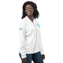 Load image into Gallery viewer, SUPER SISTER LEAGUE - Blue - Unisex Bomber Jacket