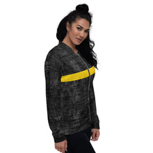 Load image into Gallery viewer, Trip - Black and Yellow - Unisex Bomber Jacket
