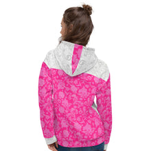 Load image into Gallery viewer, Pink Floral Unisex Hoodie