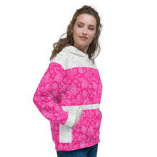 Load image into Gallery viewer, Pink Floral Unisex Hoodie