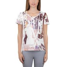 Load image into Gallery viewer, FREE STYLE - All-Over Print Women's Athletic T-shirt