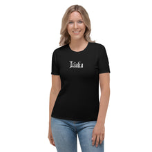 Load image into Gallery viewer, Liaka ( Love is a killer app) Yoloclout Black Women's T-shirt