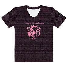 Load image into Gallery viewer, LIONESS - Super Sister league, Black Women's T-shirt