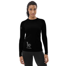 Load image into Gallery viewer, SISTER OF LIBERTY - SSL - Black Women's Rash Guard