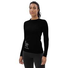 Load image into Gallery viewer, SISTER OF LIBERTY - SSL - Black Women's Rash Guard