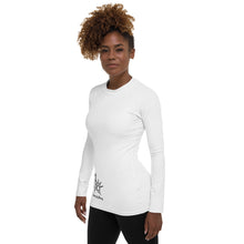 Load image into Gallery viewer, SISTER OF LIBERTY - SSL - White Women's Rash Guard