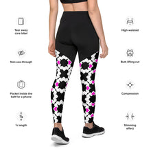 Load image into Gallery viewer, DIVINIA - Lilac Heart - Sports Leggings