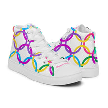 Load image into Gallery viewer, OLYMPIC PRIDE Nr.2 - Women’s high top canvas shoes