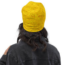 Load image into Gallery viewer, Floral Yellow  - Floral Fit - Beanie
