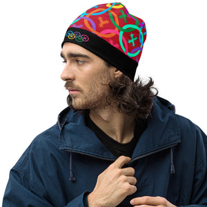 OLYMPIC PRIDE - Transit. Red Brown Beanie