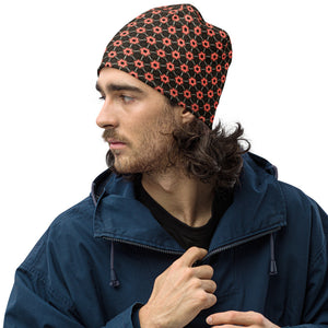 GEOM - RED STAR - All-Over Print Beanie