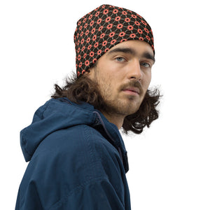 GEOM - RED STAR - All-Over Print Beanie