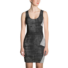 Load image into Gallery viewer, Freestyle Black and Grey Squares Sublimation Cut &amp; Sew Dress
