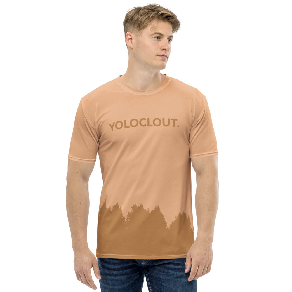 Tree Tops - Light Brown Yoloclout. Men's T-shirt