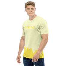 Load image into Gallery viewer, Tree Tops - Light Yellow Yoloclout. Men&#39;s T-shirt
