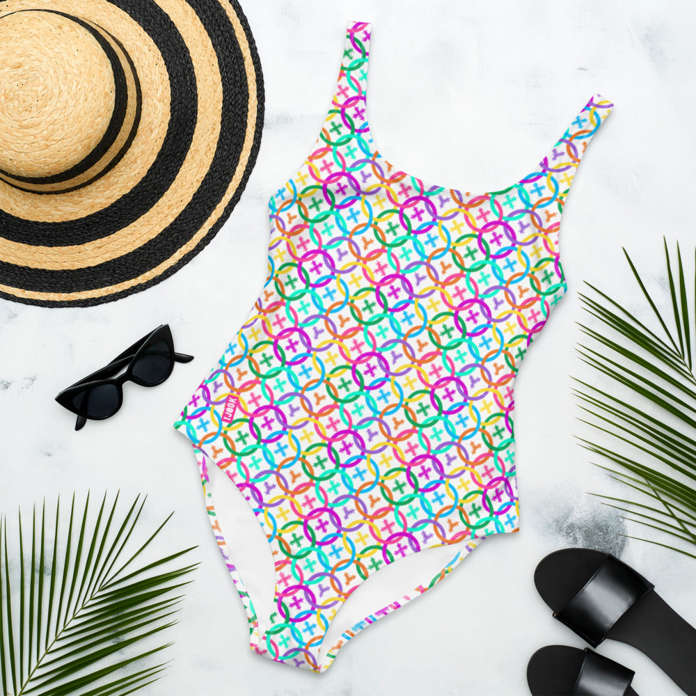 Olympic Pride - Multicolor - One-Piece Swimsuit