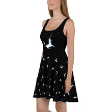 Load image into Gallery viewer, UNIQUE HORN - Black Skater Dress

