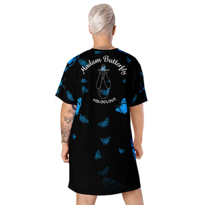 Madam Butterfly - blue BF - T-shirt dress