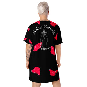 Madam Butterfly - red and black BF - Yoloclout. T-shirt dress