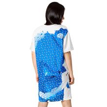 Load image into Gallery viewer, Madam Butterfly - Blue BF - T-shirt dress
