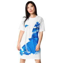 Load image into Gallery viewer, Madam Butterfly - Blue BF - T-shirt dress
