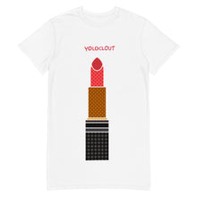 Load image into Gallery viewer, LIPSTICK - Super Sister League - Yoloclout. - T-shirt dress
