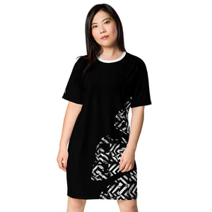 Madam Butterfly - Black T-shirt dress