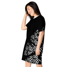 Load image into Gallery viewer, Madam Butterfly - Black T-shirt dress
