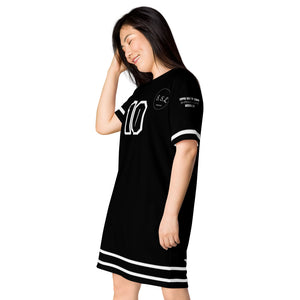 NR 10 - Super Sister League - Black T-shirt dress