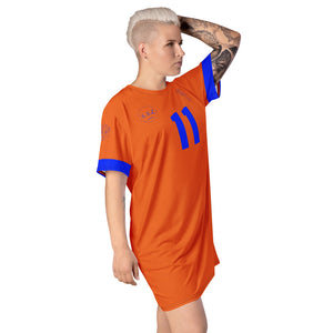 NR. 11 - Super Sister League - Orange T-shirt dress