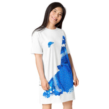 Load image into Gallery viewer, Madam Butterfly - Blue BF - T-shirt dress
