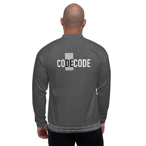 CODECODE - Dark Grey Unisex Bomber Jacket