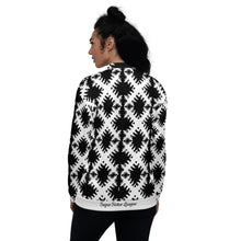 Load image into Gallery viewer, SUPER SISTER LEAGUE - White Cross - Unisex Bomber Jacket
