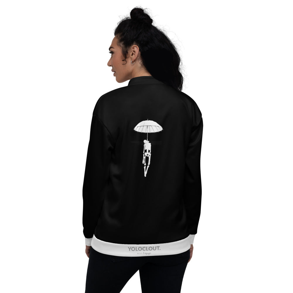 Hanging from Heaven - Black - Unisex Bomber Jacket