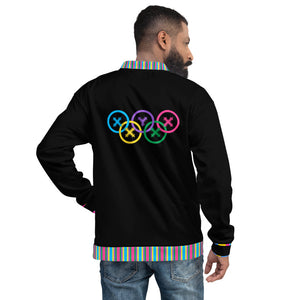 OLYMPIC PRIDE - Black - Coloured - Unisex Bomber Jacket