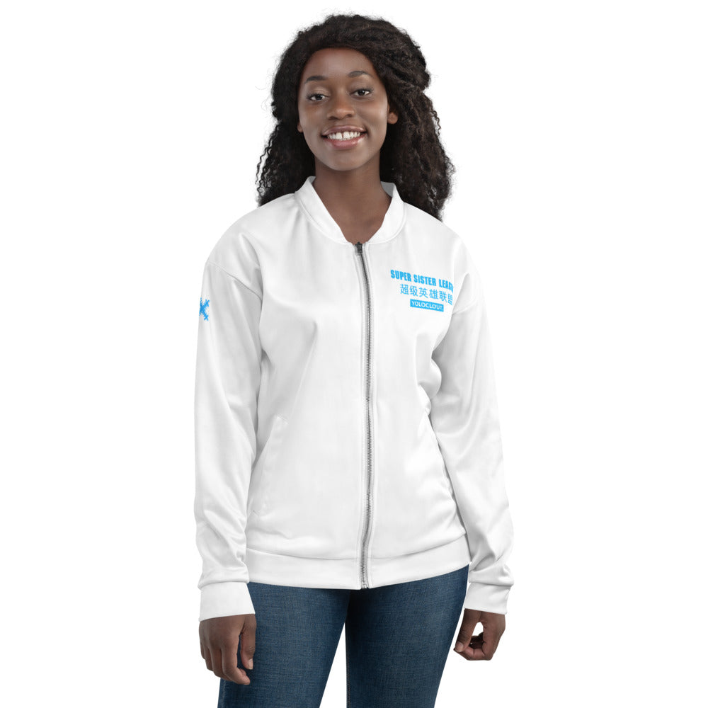 SUPER SISTER LEAGUE - Blue - Unisex Bomber Jacket