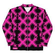 Load image into Gallery viewer, SUPER SISTER LEAGUE - Pink Cross - Unisex Bomber Jacket
