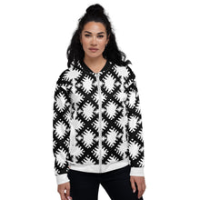 Load image into Gallery viewer, SUPER SISTER LEAGUE - Black Cross - Unisex Bomber Jacket
