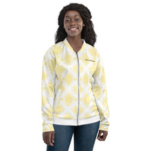 Load image into Gallery viewer, SUPER SISTER LEAGUE - Light Yellow - Unisex Bomber Jacket
