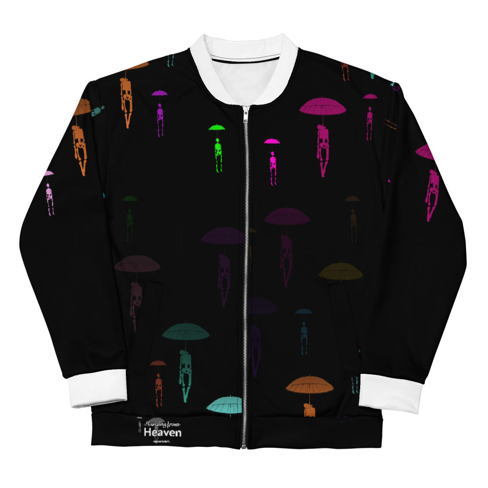 Hanging from Heaven - Black & Color - Unisex Bomber Jacket