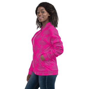 SHOUT FIT - Pink - unisex Bomber Jacket