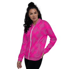 Load image into Gallery viewer, SUPER SISTER LEAGUE - Pink - Unisex Bomber Jacket
