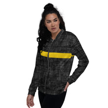 Load image into Gallery viewer, Trip - Black and Yellow - Unisex Bomber Jacket
